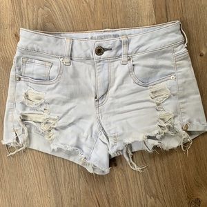 American Eagle Outfitters distressed MIDI shorts